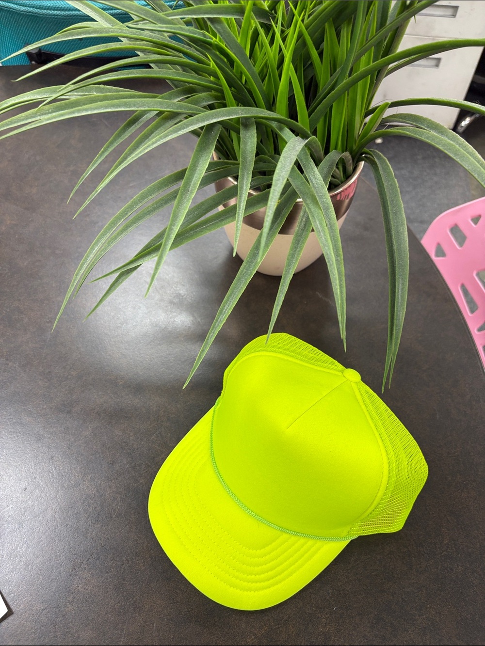 Neon Yellow Trucker Hat